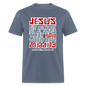 Jesus Flipped - denim