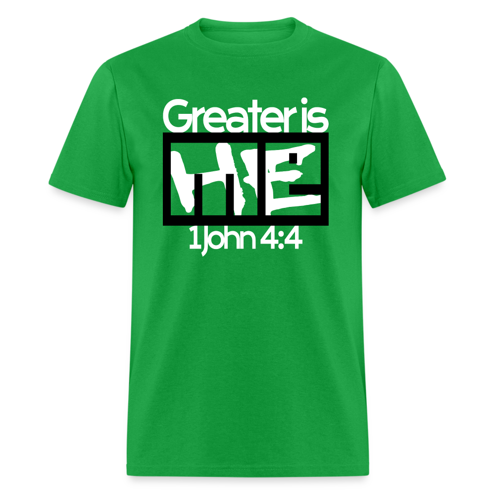 Greater is He in Me - bright green