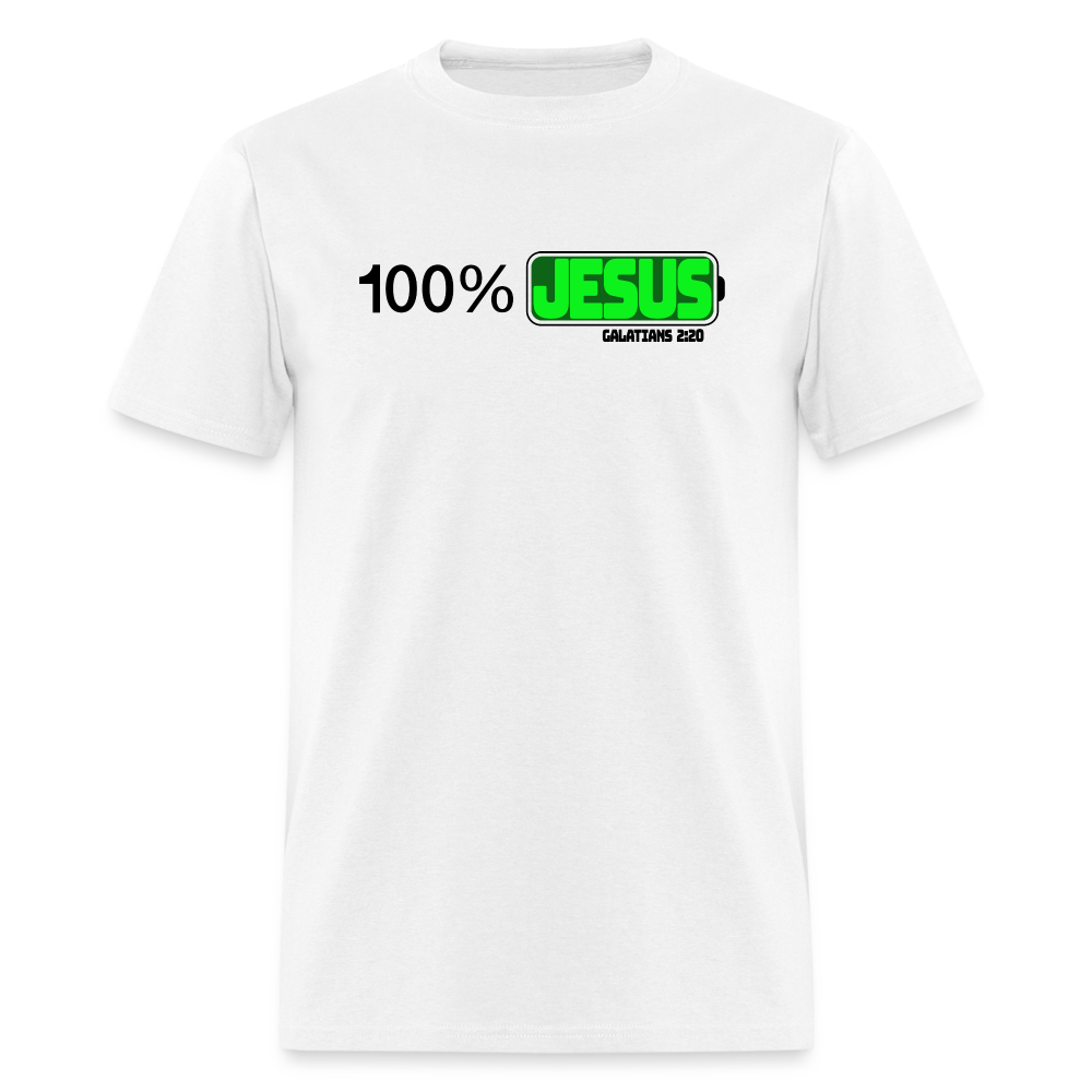 100% Jesus - white