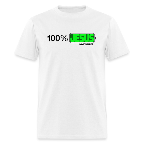 100% Jesus - white