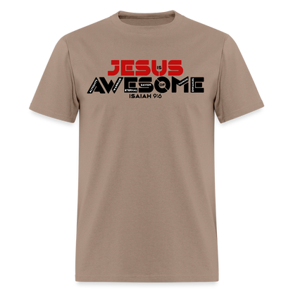 Jesus is Awesome - brown savana