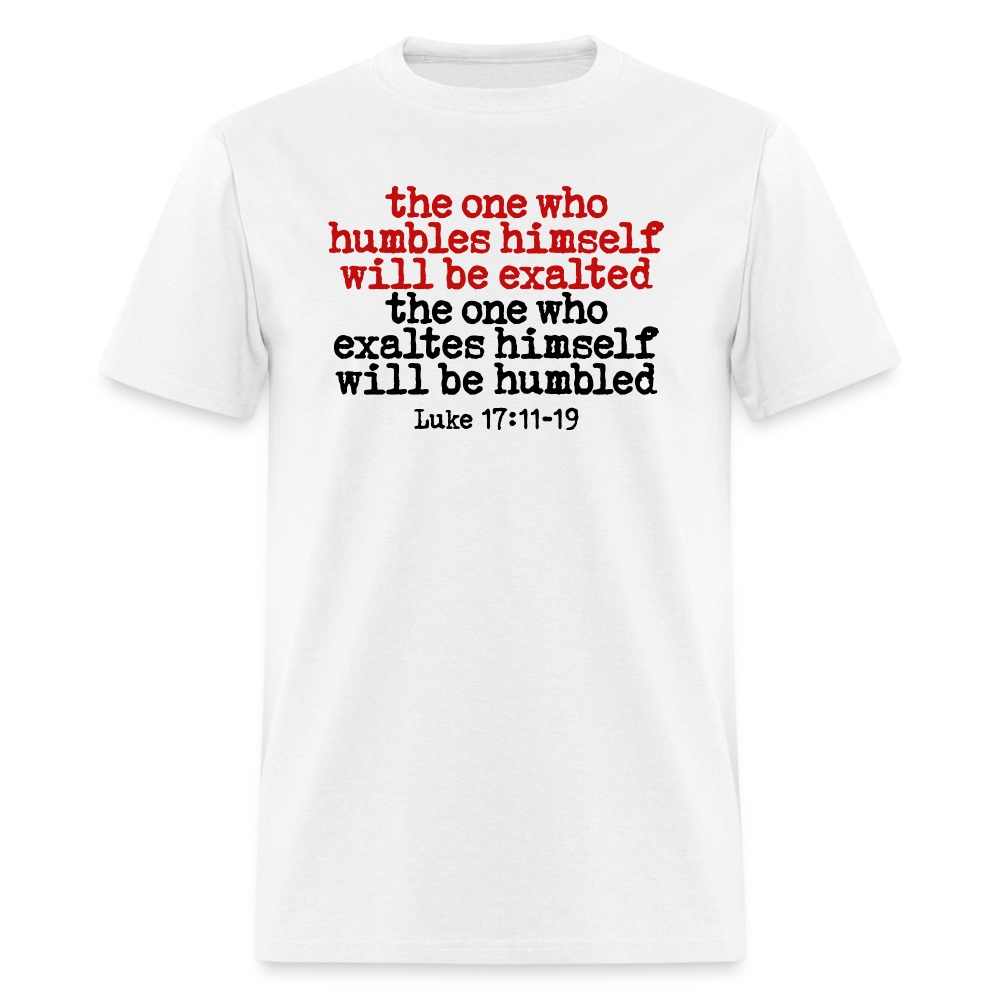 One Who Humbles Himself - white