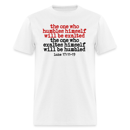 One Who Humbles Himself - white