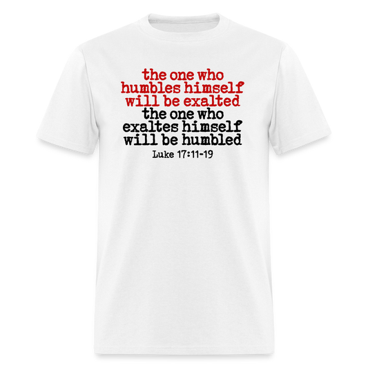 One Who Humbles Himself - white