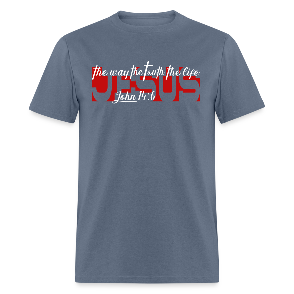 Jesus the Way Truth Life - denim