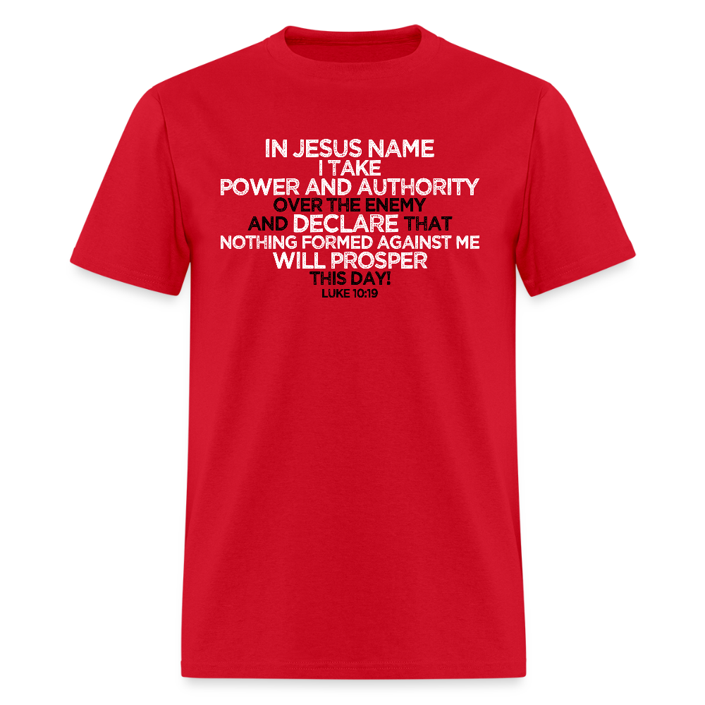 I Take Power & Authority - red