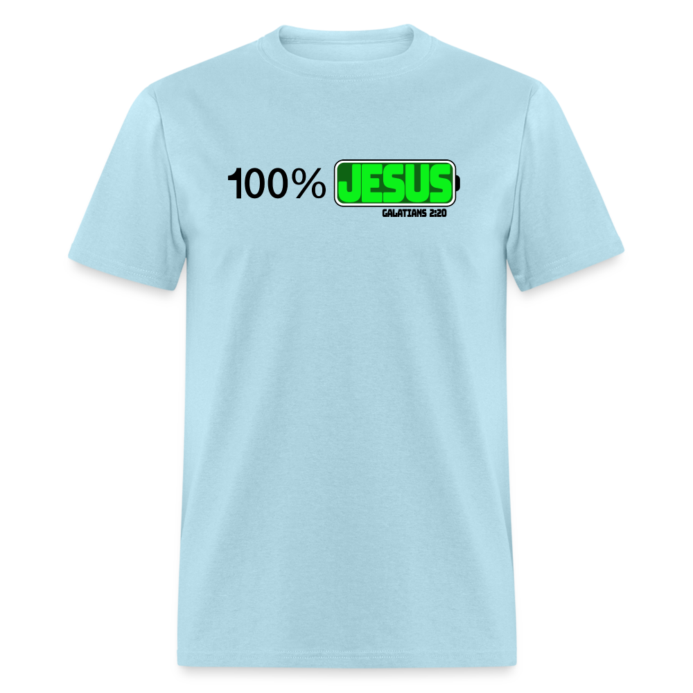 100% Jesus - powder blue