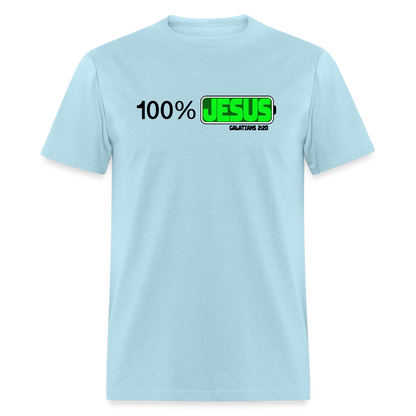 100% Jesus - powder blue