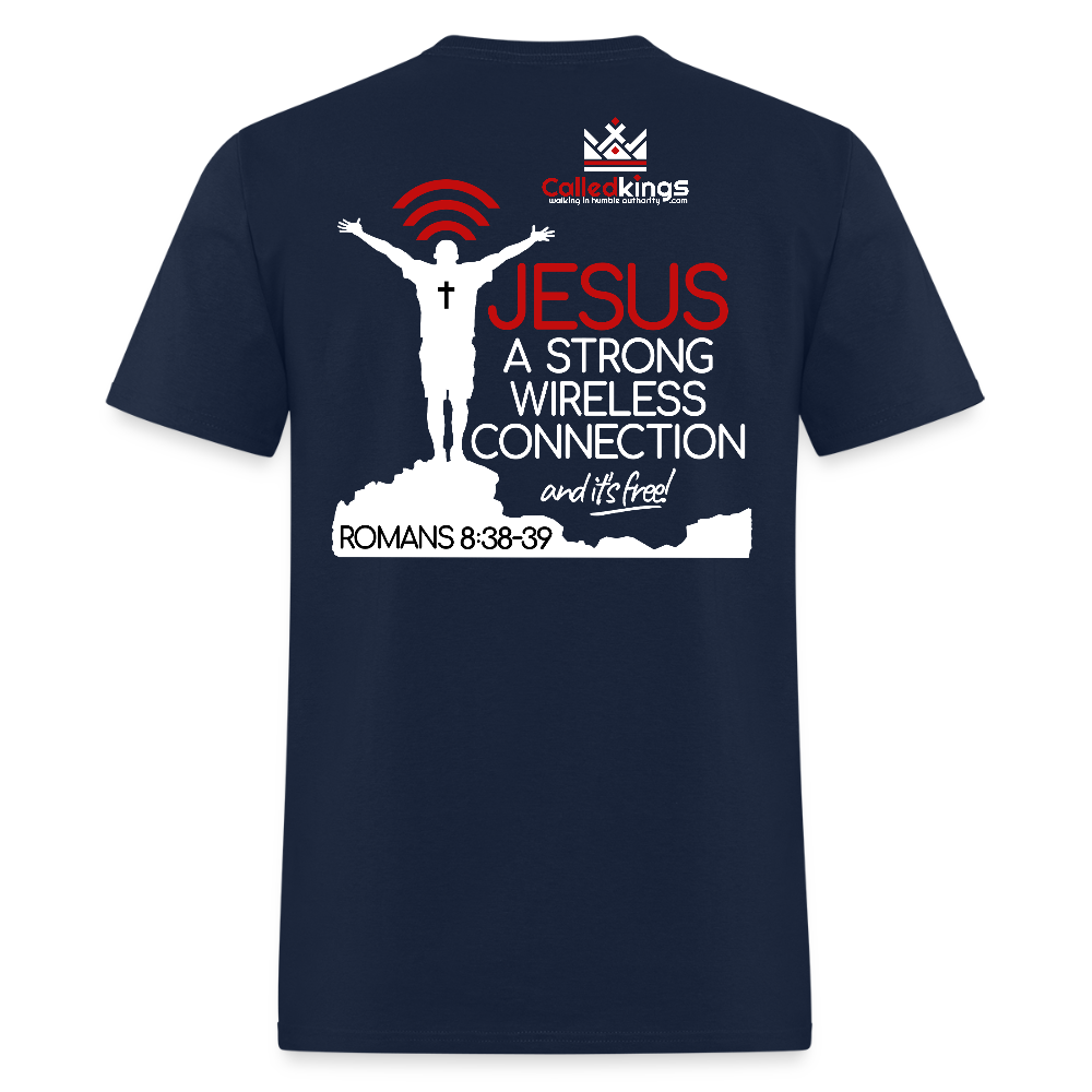 Jesus Strong Wireless Connection - navy