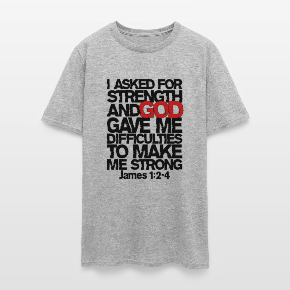 I Asked For Strength - heather gray