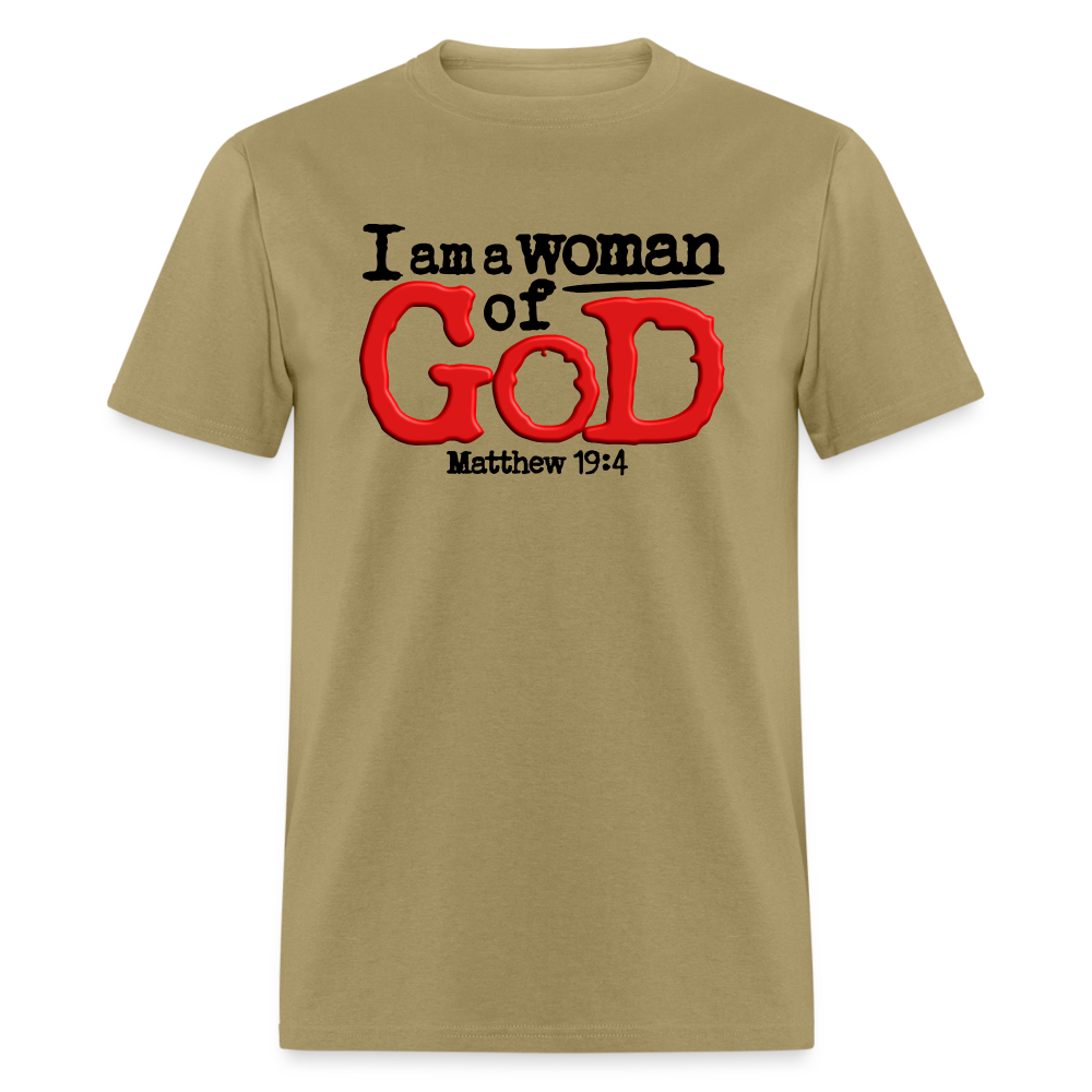 I Am a Woman of God - khaki