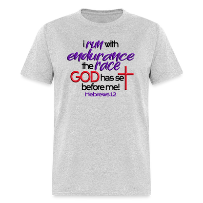 Run With Endurance - heather gray