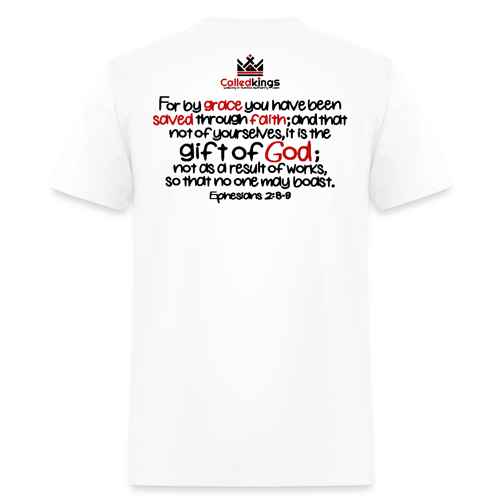 Only Thing We Contribute To Our Salvation - white