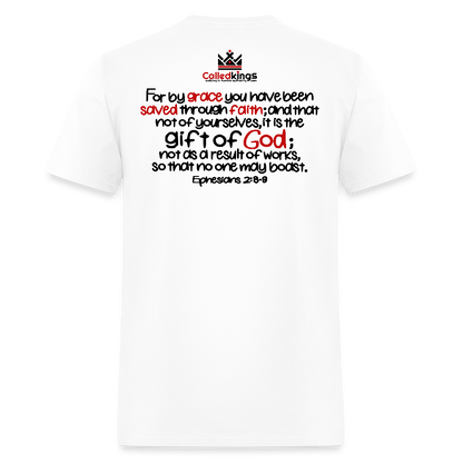 Only Thing We Contribute To Our Salvation - white