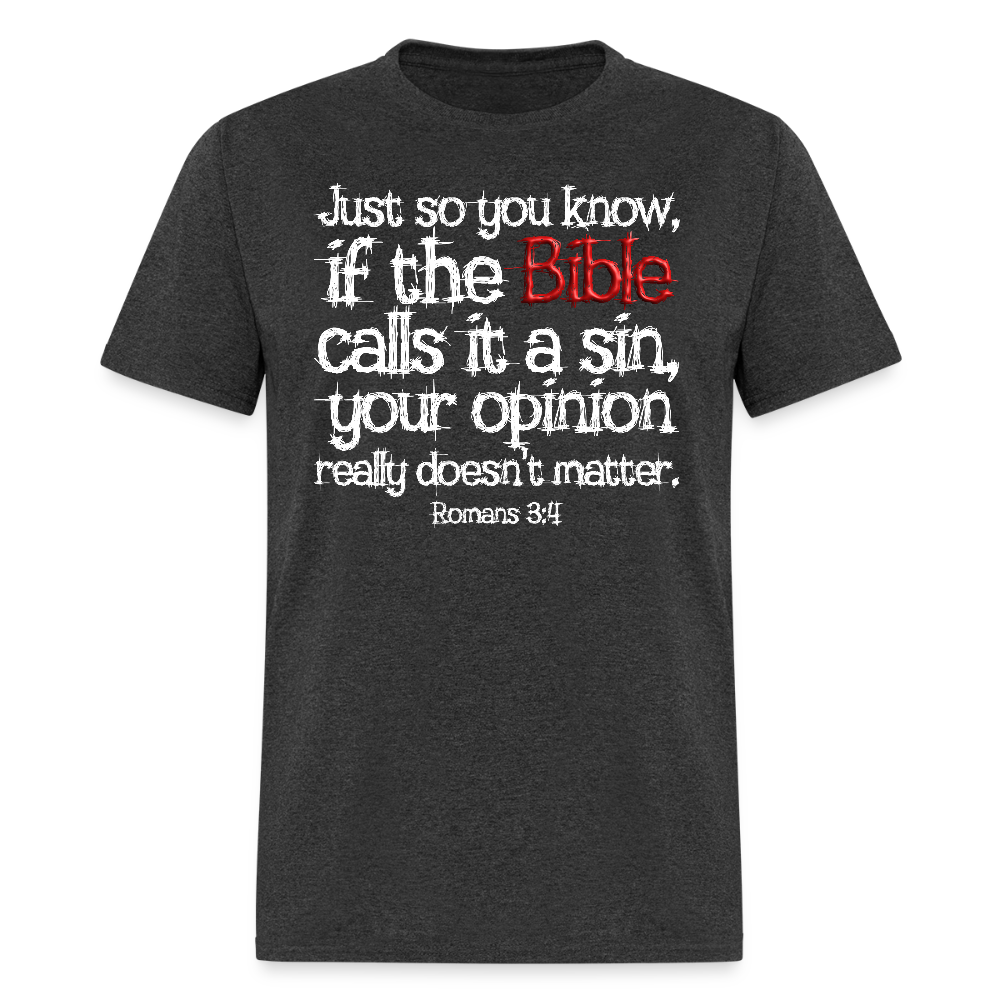 If the Bible Calls it a Sin - heather black