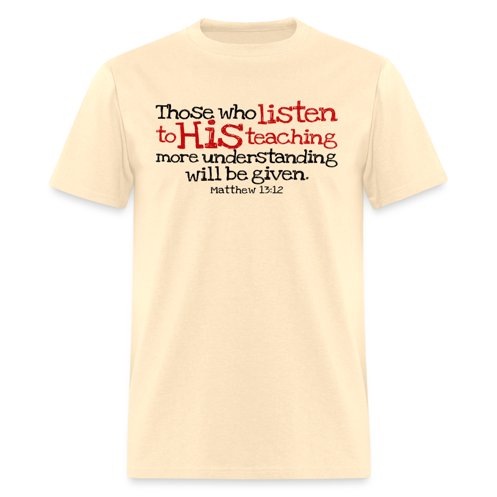 Listen to His Teaching - natural