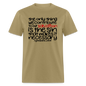 Only Thing We Contribute To Our Salvation - khaki