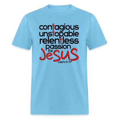 Passion for Jesus - aquatic blue