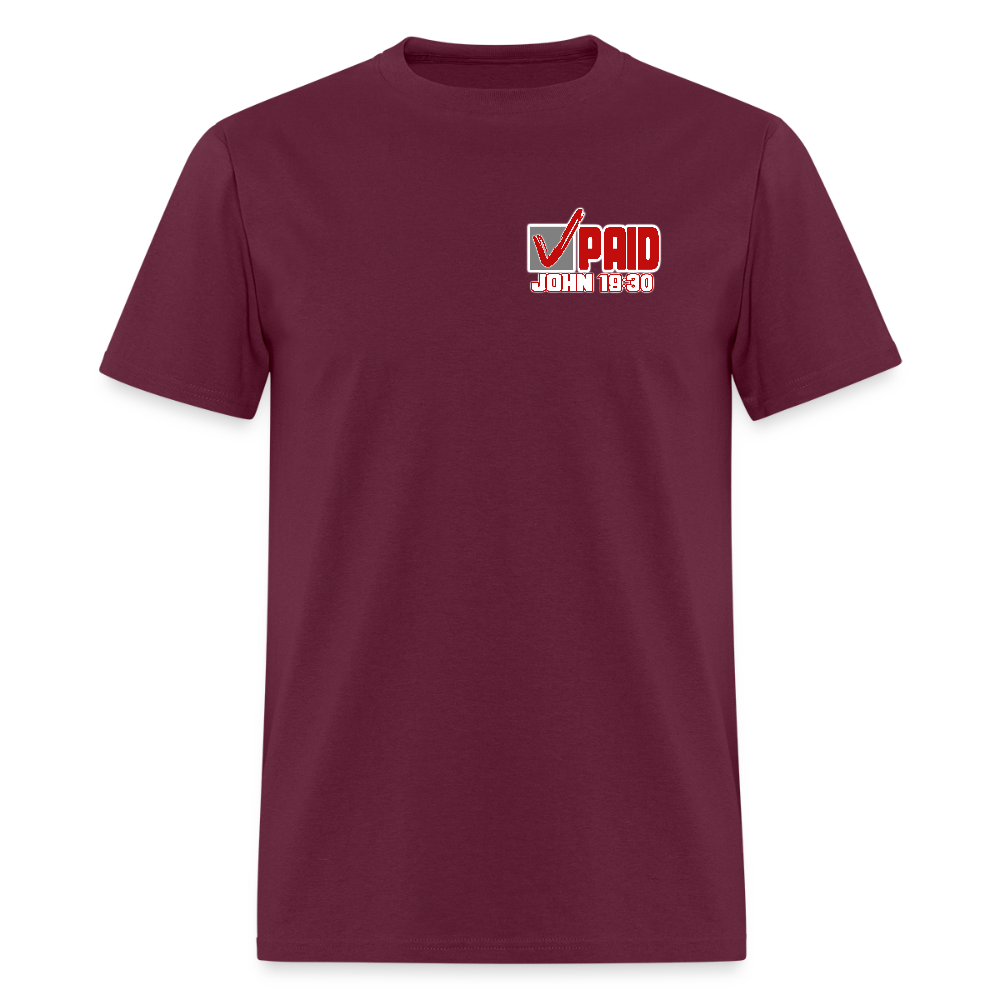 Debt Paid in Full - burgundy