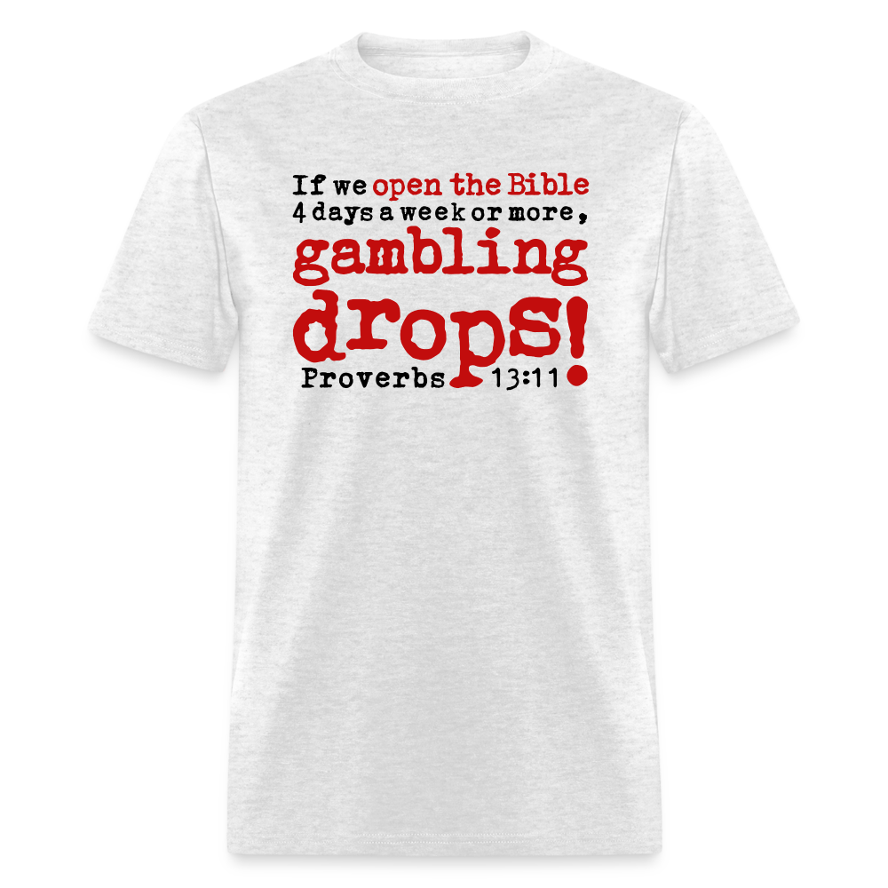 Open Bible Gambling Drops - light heather gray