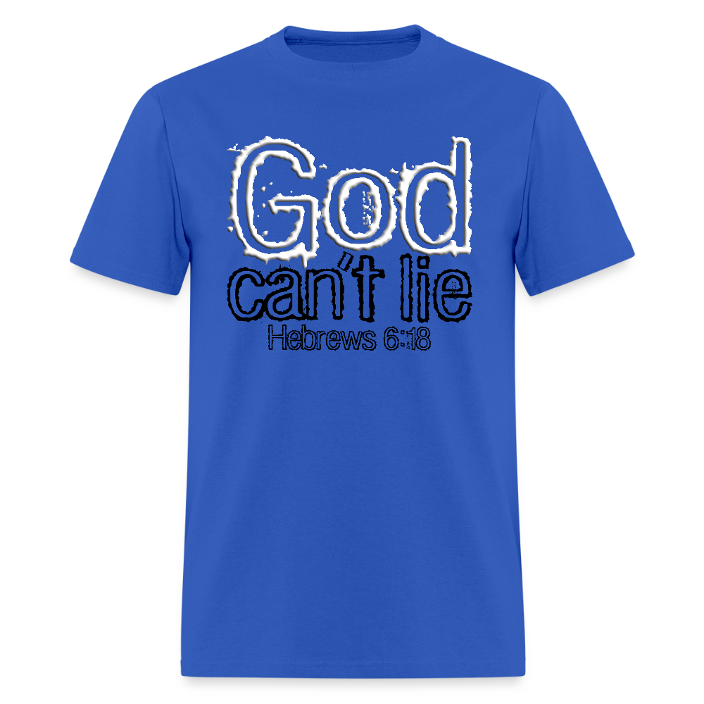 God Can't Lie - royal blue