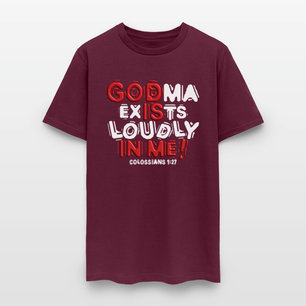 Godma Exists Loudly In Me - burgundy