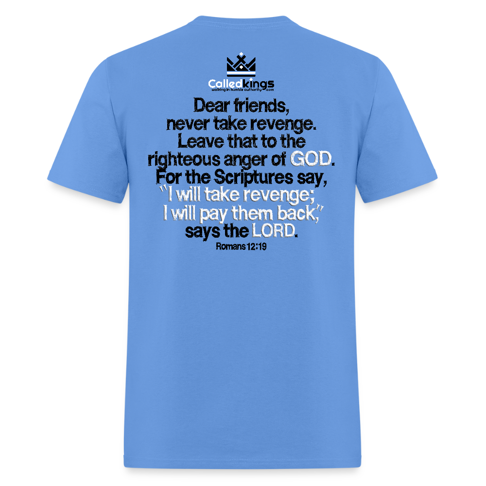 Vengeance is Mine Says the Lord - carolina blue