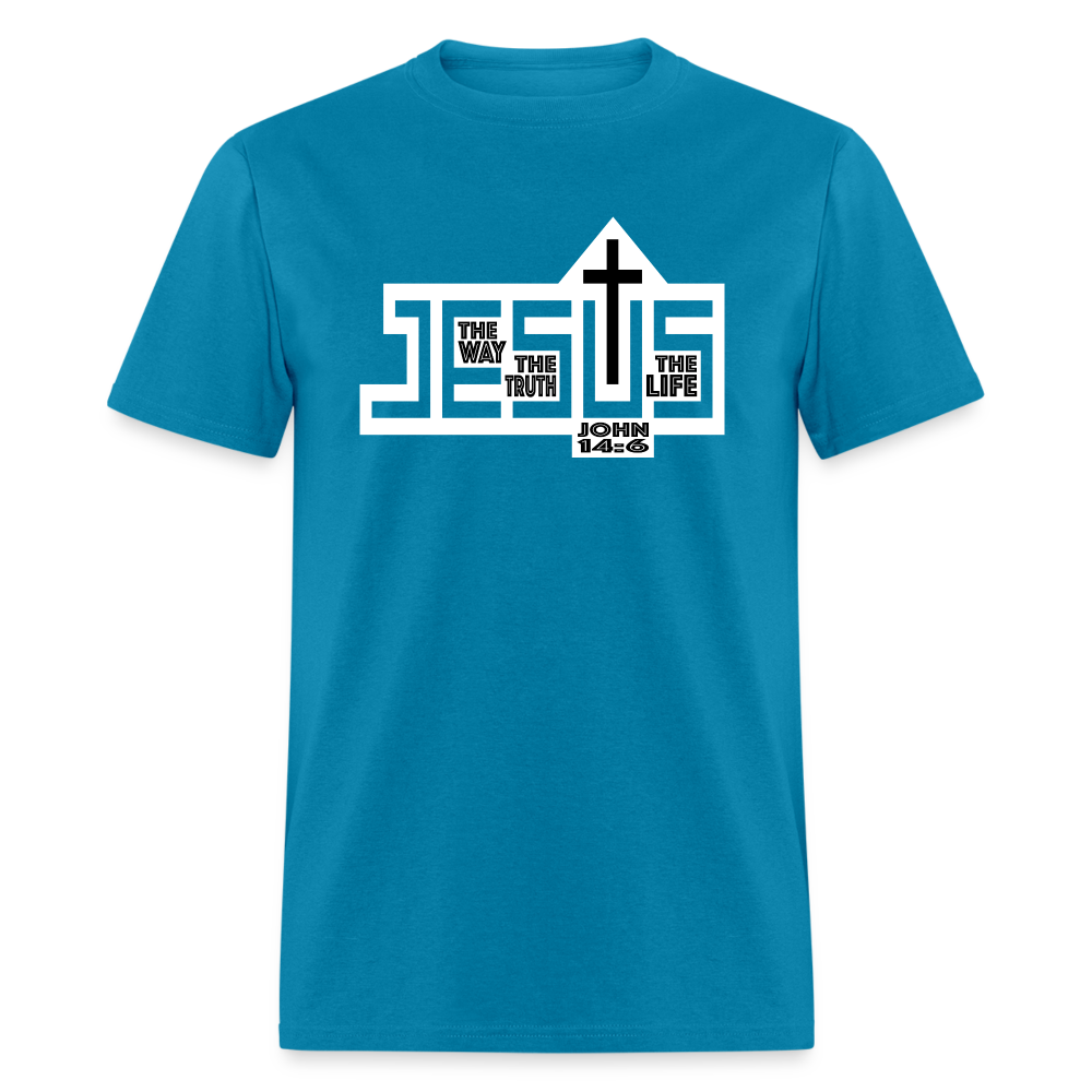 Jesus The Way Truth Life - turquoise