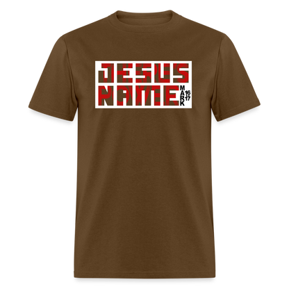There's Power in Jesus Name - brown