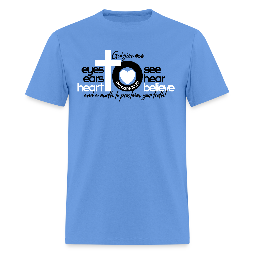 Eyes Ears Heart - carolina blue
