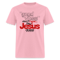 Good Vibes Don't Heal, But Jesus Does! - pink