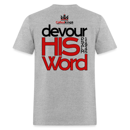 WTBSF? Devour His Word - heather gray