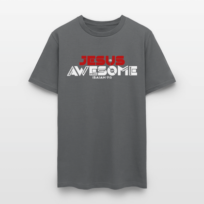 Jesus is Awesome - charcoal