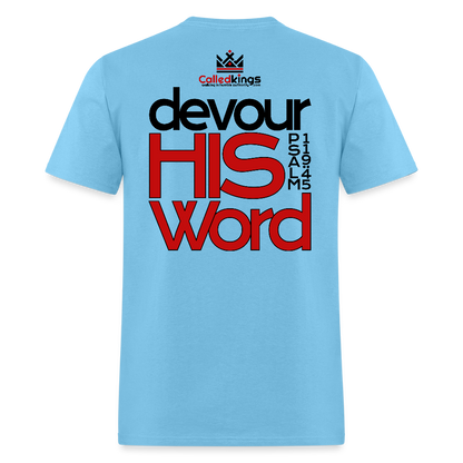 WTBSF? Devour His Word - aquatic blue