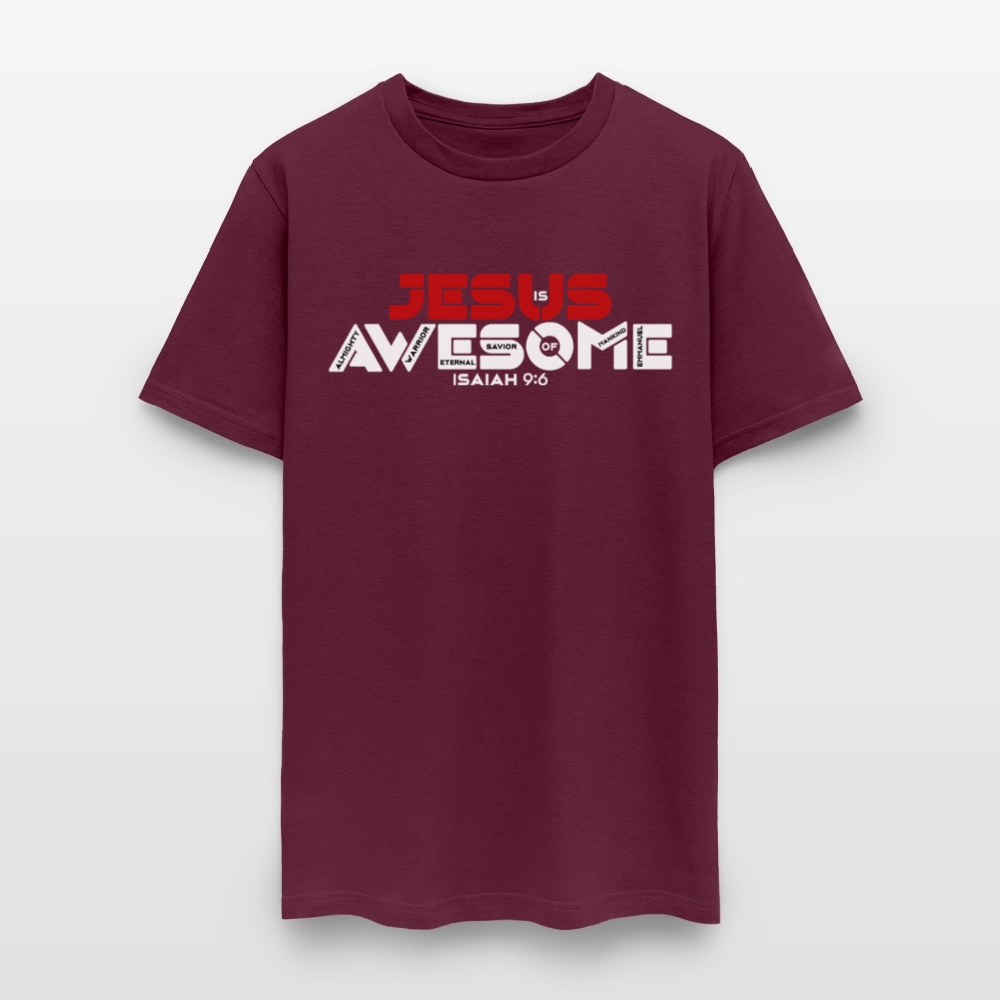 Jesus is Awesome - burgundy