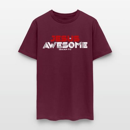 Jesus is Awesome - burgundy