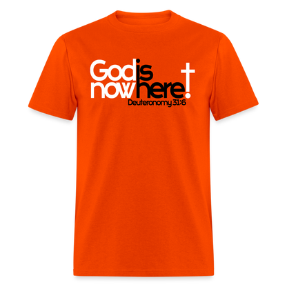God Is Now Here - orange
