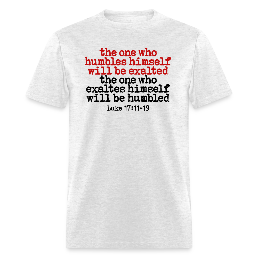 One Who Humbles Himself - light heather gray