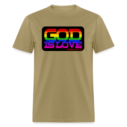 GOD is Love - khaki