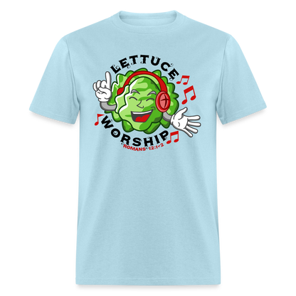 Lettuce Worship - powder blue