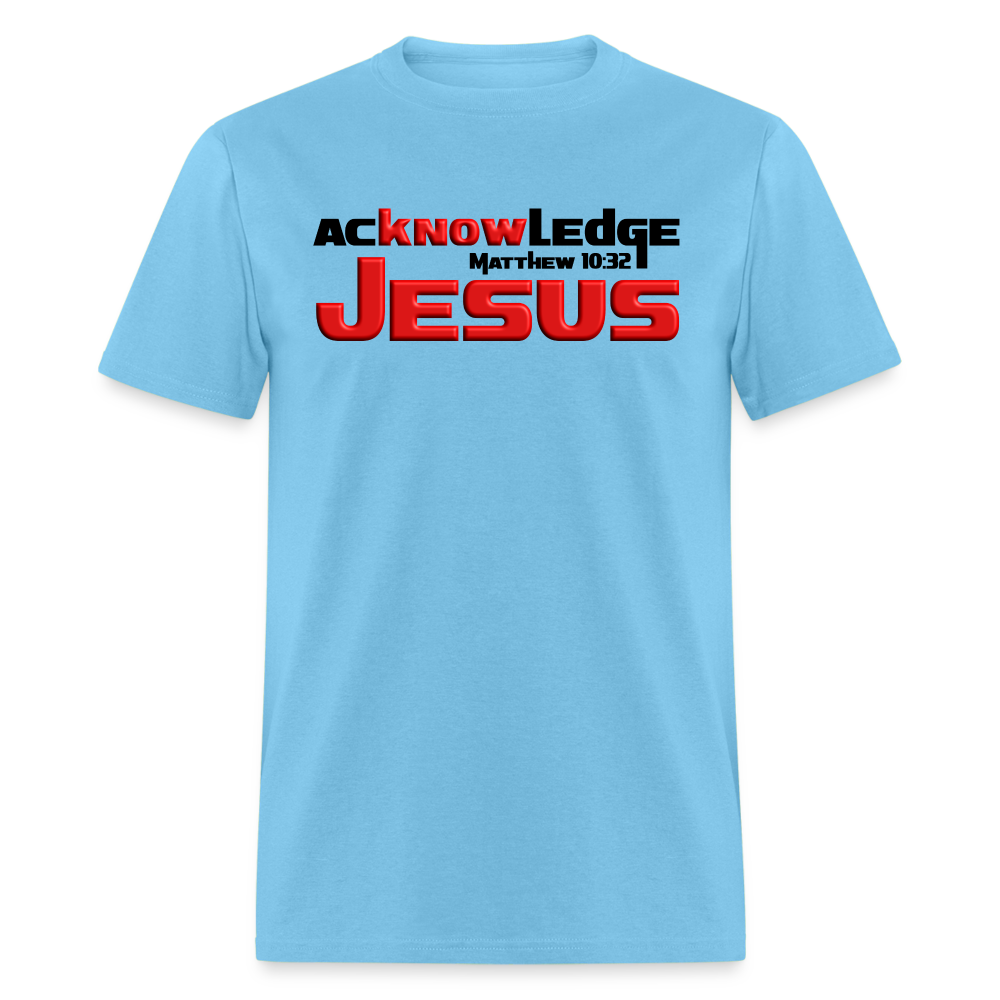 Acknowledge Jesus - aquatic blue