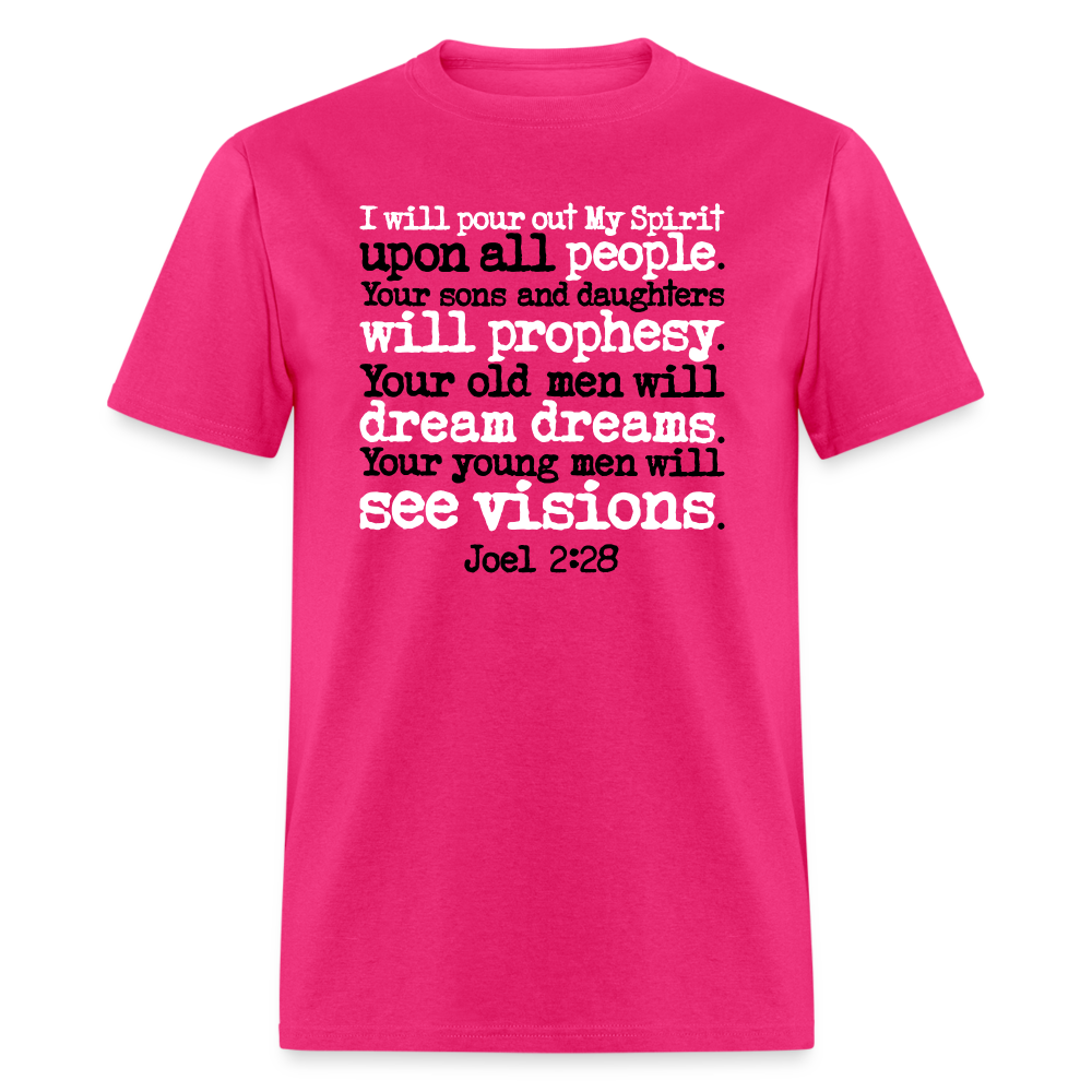 I Will Pour Out My Spirit - fuchsia