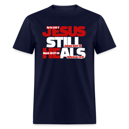 Jesus Still Heals - navy