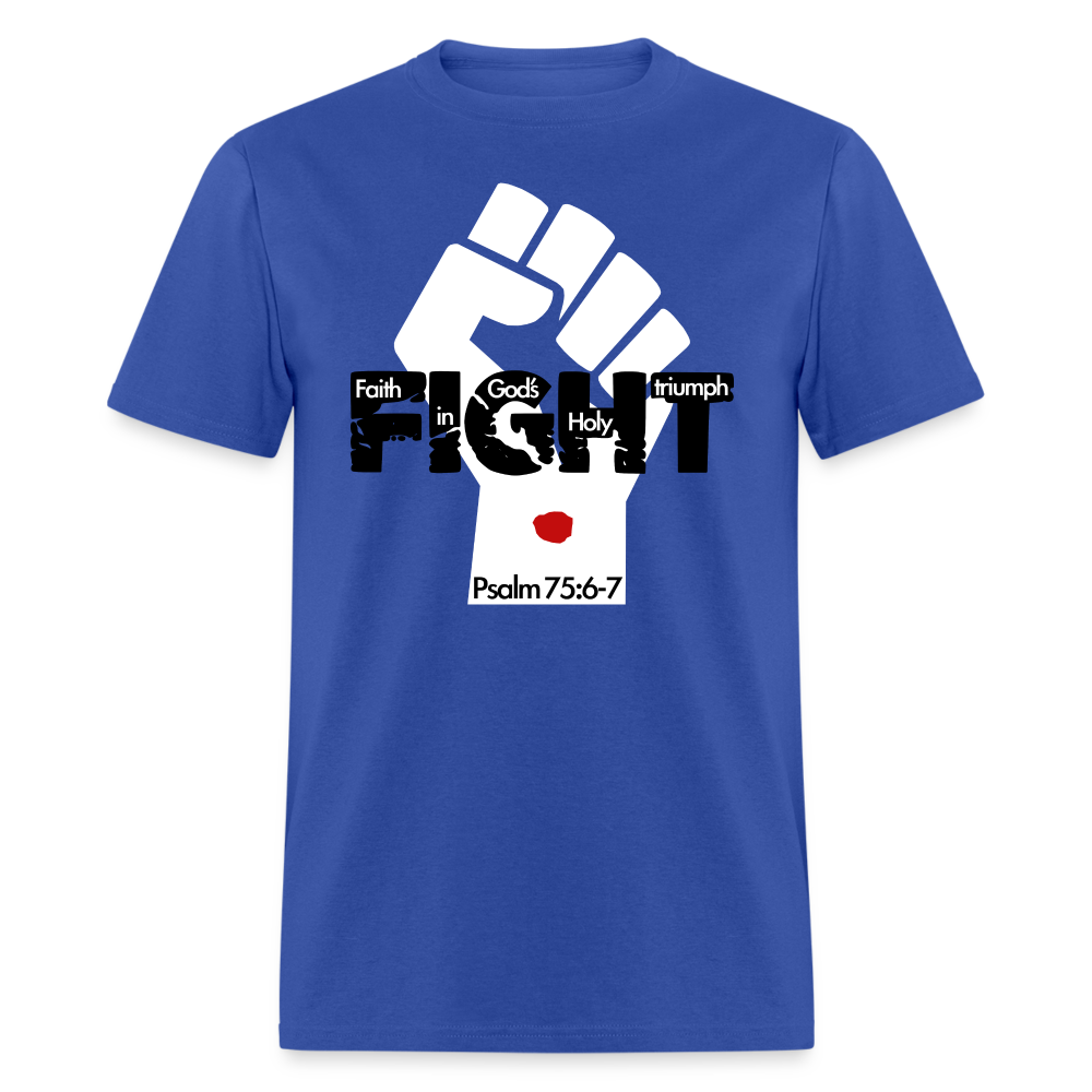 FIGHT with Fist - royal blue