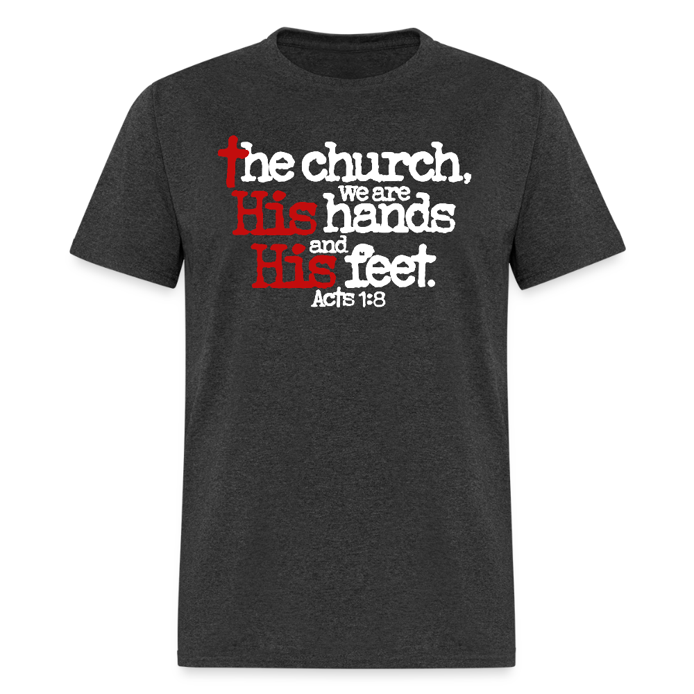 Church His Hands His Feet - heather black