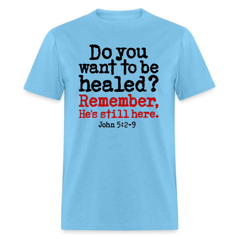 Do You Want To Be Healed - aquatic blue