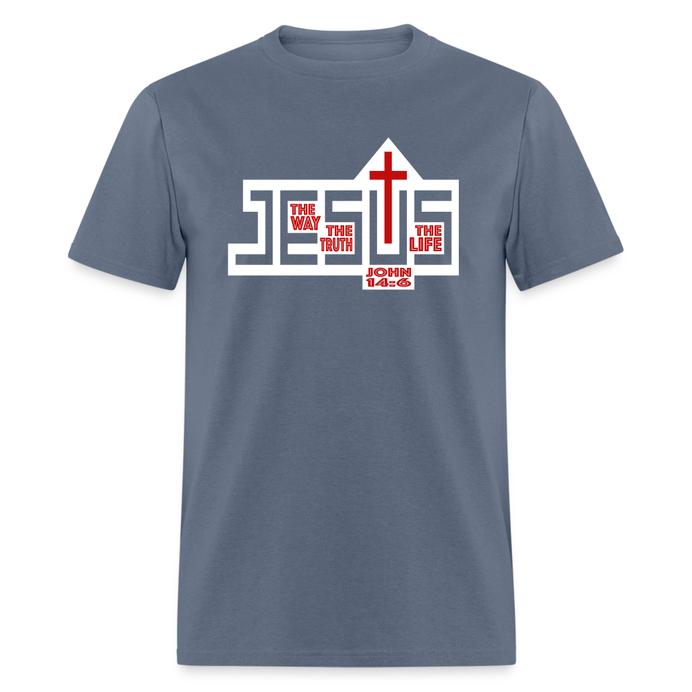 Jesus The Way Truth Life - denim