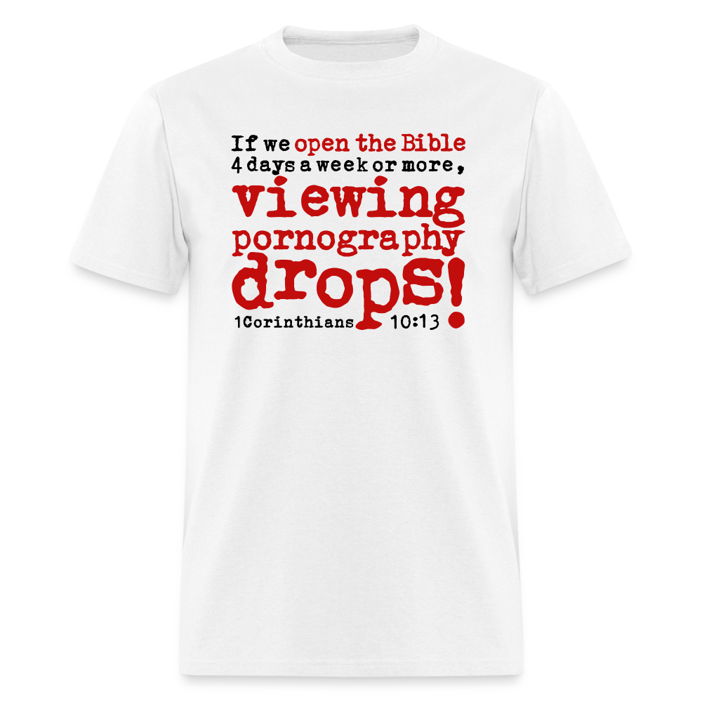 Open Bible Viewing Porn Drops - white
