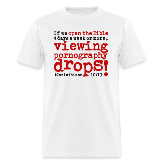 Open Bible Viewing Porn Drops - white