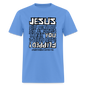 Jesus Flipped - carolina blue